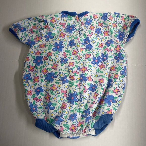 😍Vintage Floral Blue Kids Romper - Picture 2 of 2